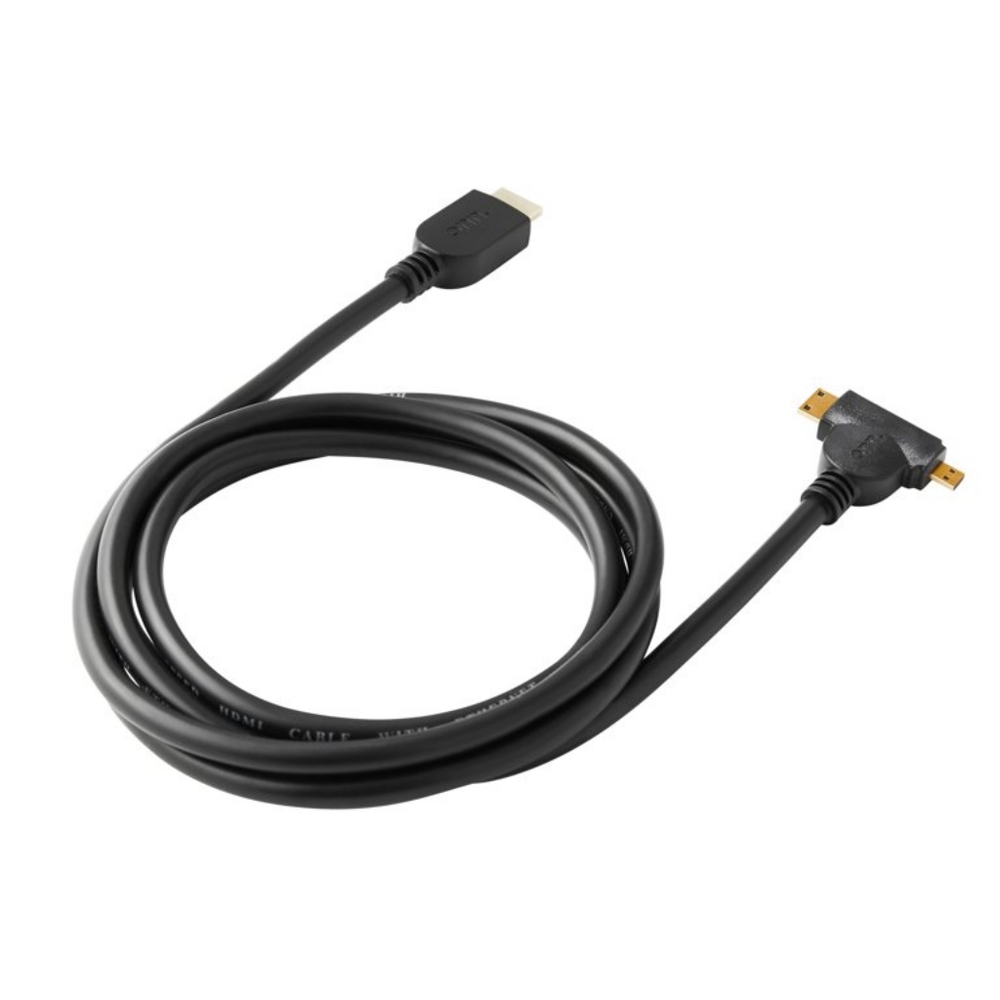 onn. Onn HDMI to Mini-HDMI or Micro-HDMI 6 Feet Cable